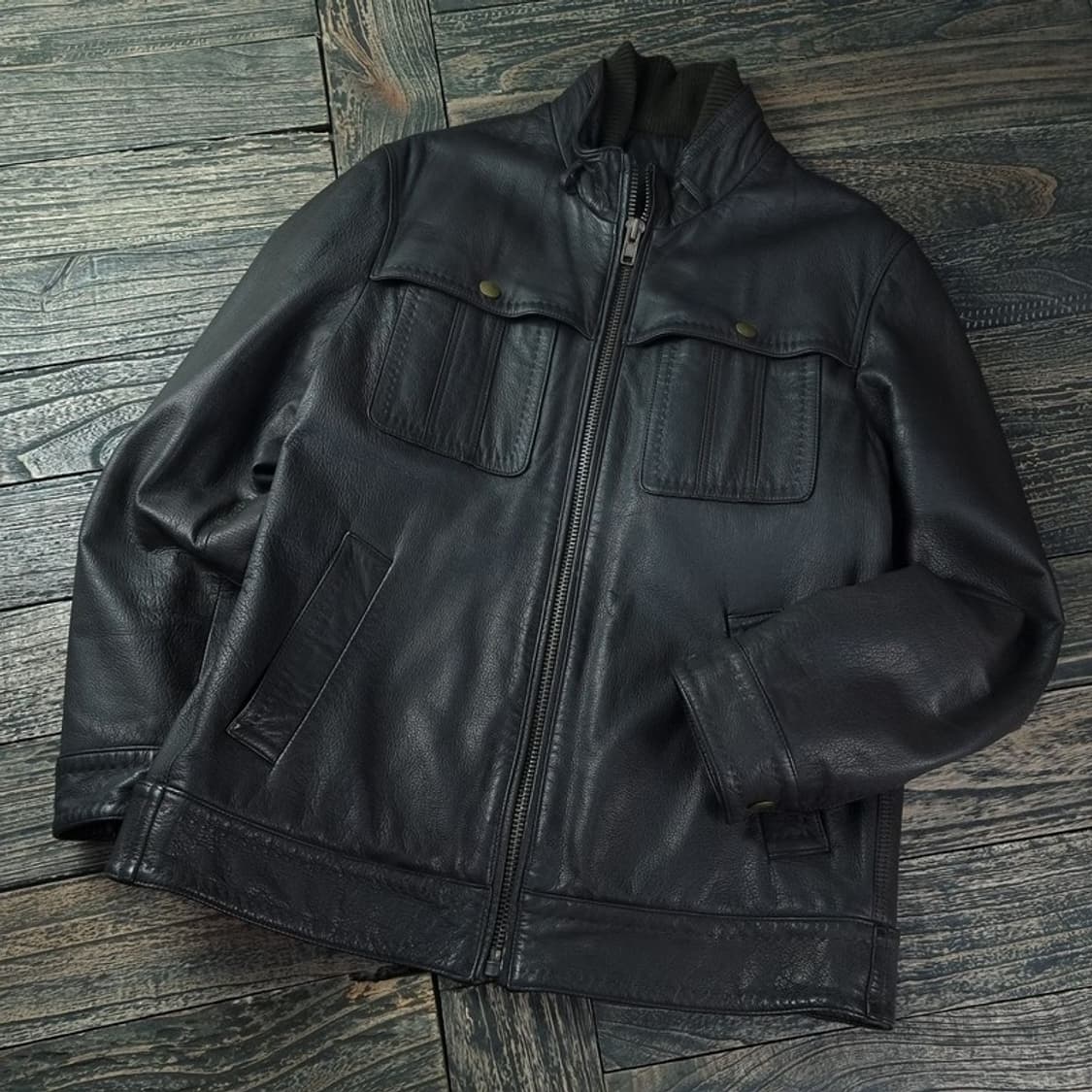[빈티지] 리얼 램스킨 집업 양가죽 자켓 M18108 상품이미지1