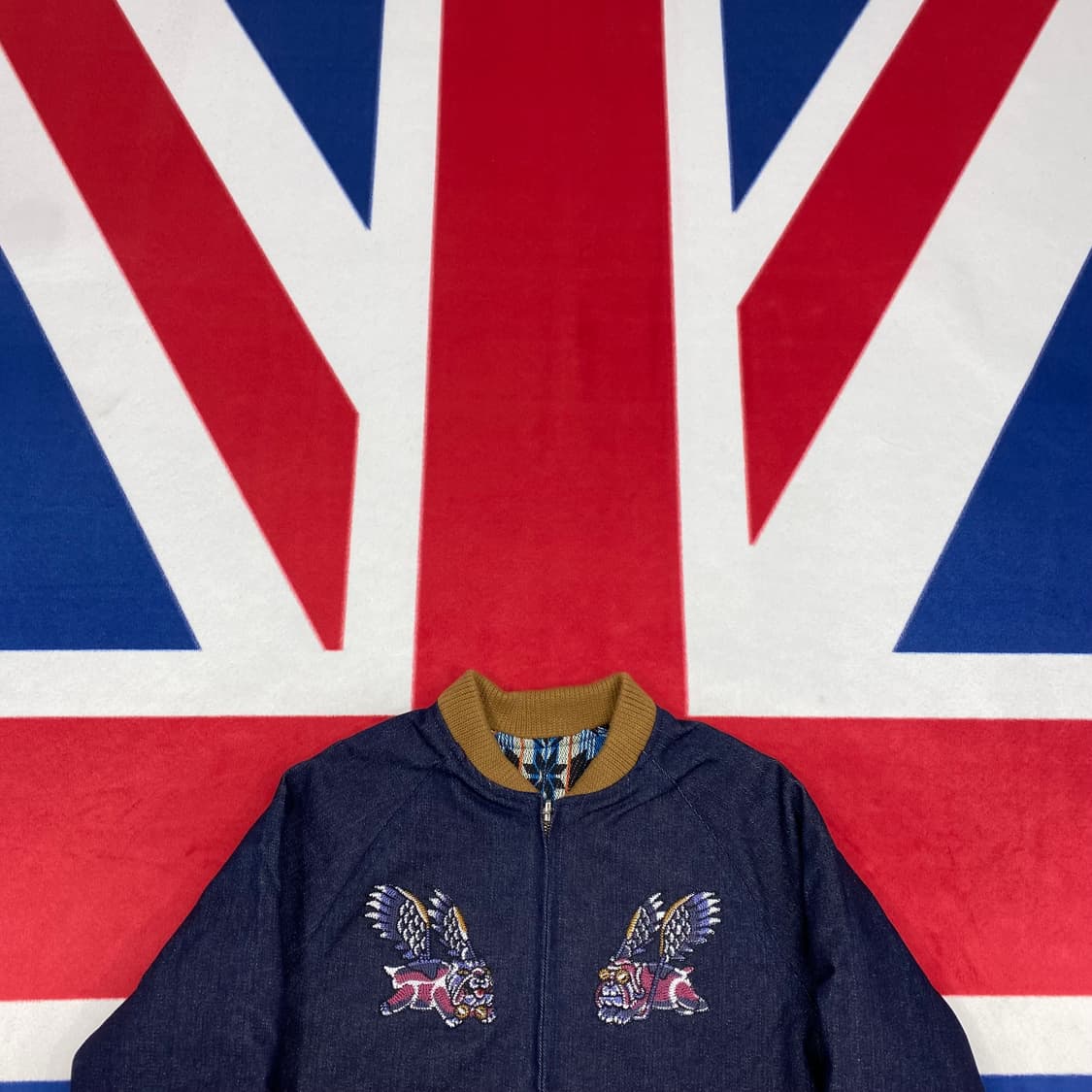 리버시블 데님 스카잔 S 상품이미지2