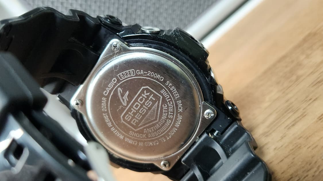 # 지샥 카시오 빅페이스 로즈골드 검금 아나디지 간지시계 급처 상품이미지10