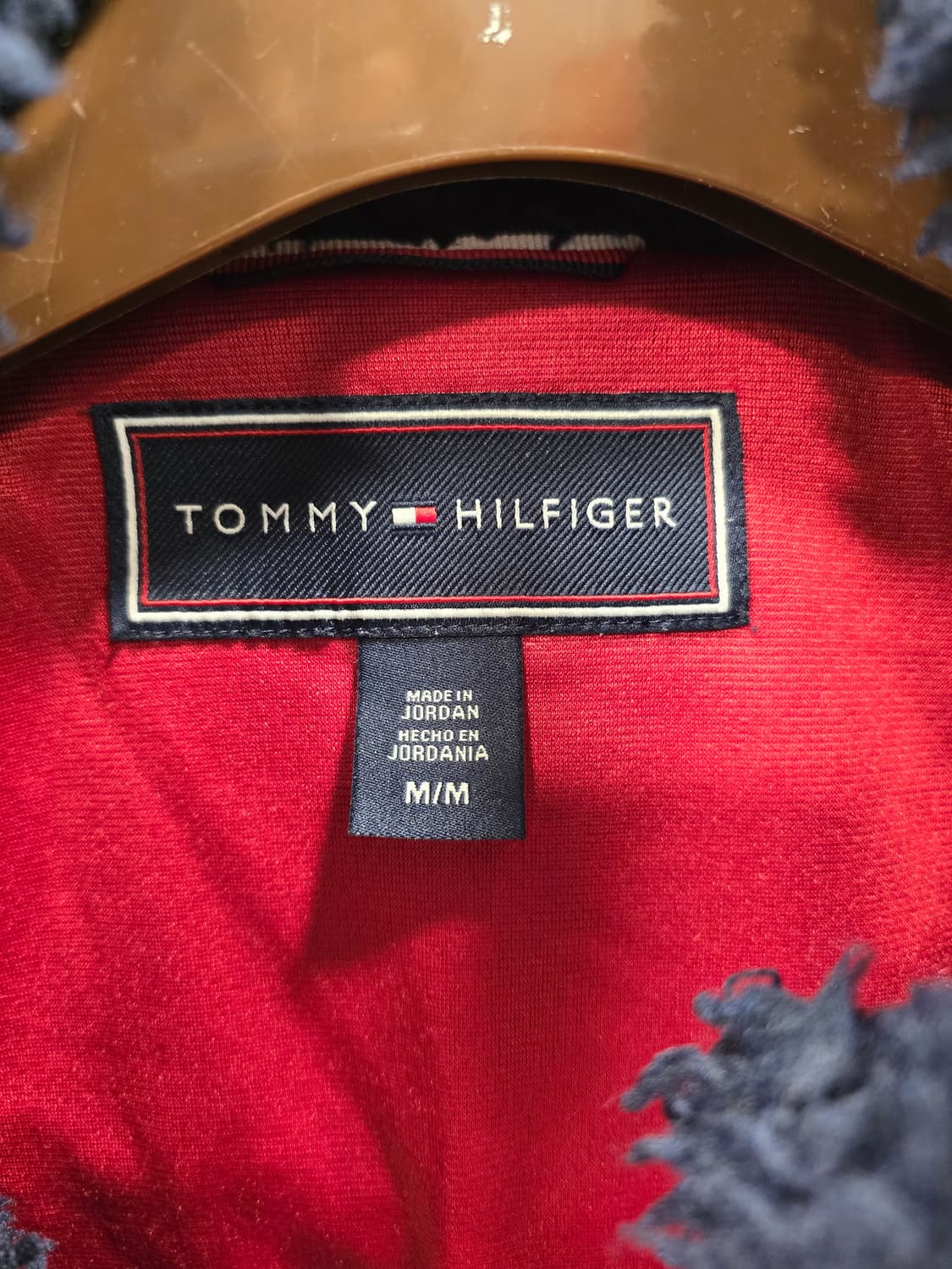 타미힐피거 네이비 뽀글이 플리스 집업 자켓 95 상품이미지7