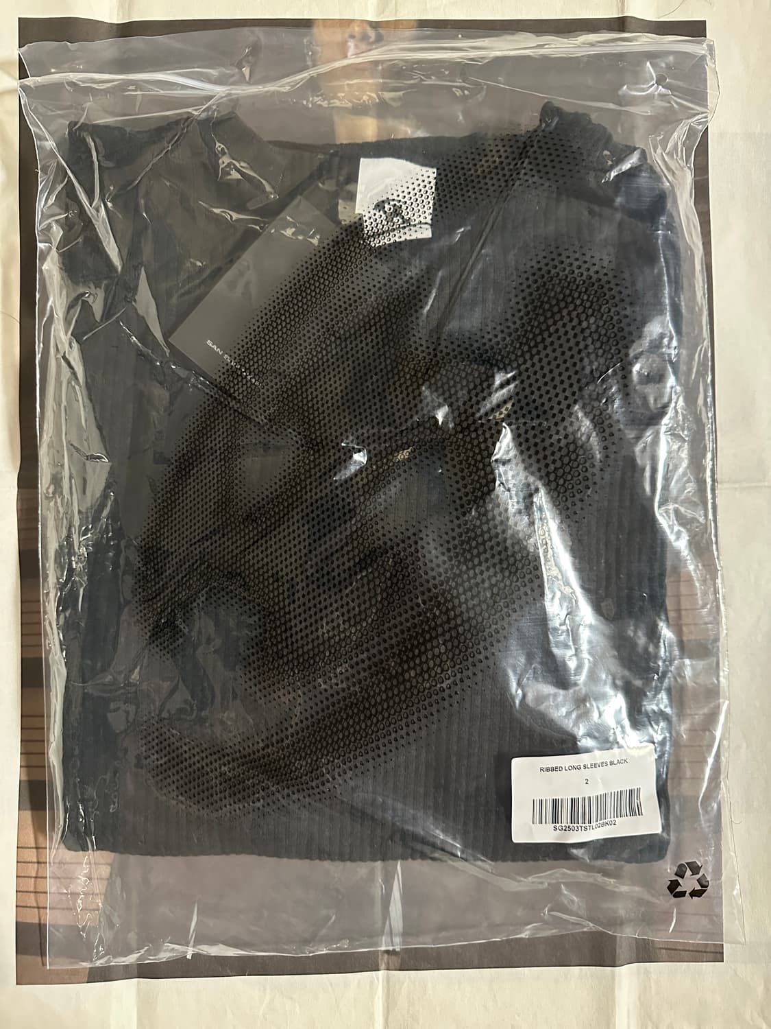 산산기어 리브드 롱슬리브 블랙 / Sansan Gear Ribbed 상품이미지2