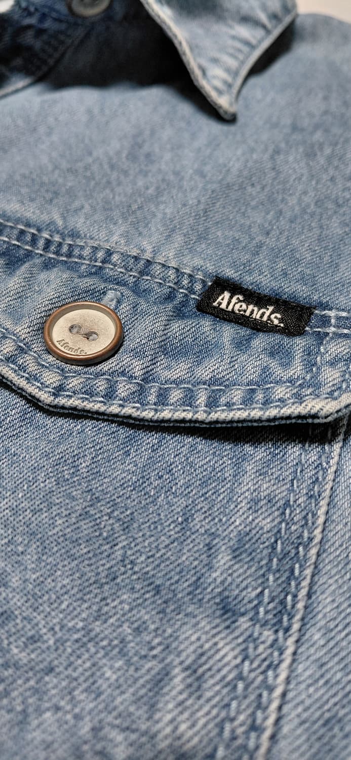 ​[AU 8/US 4] Afends 어펜즈 여성용 세미 크롭 데님 셔츠  상품이미지4