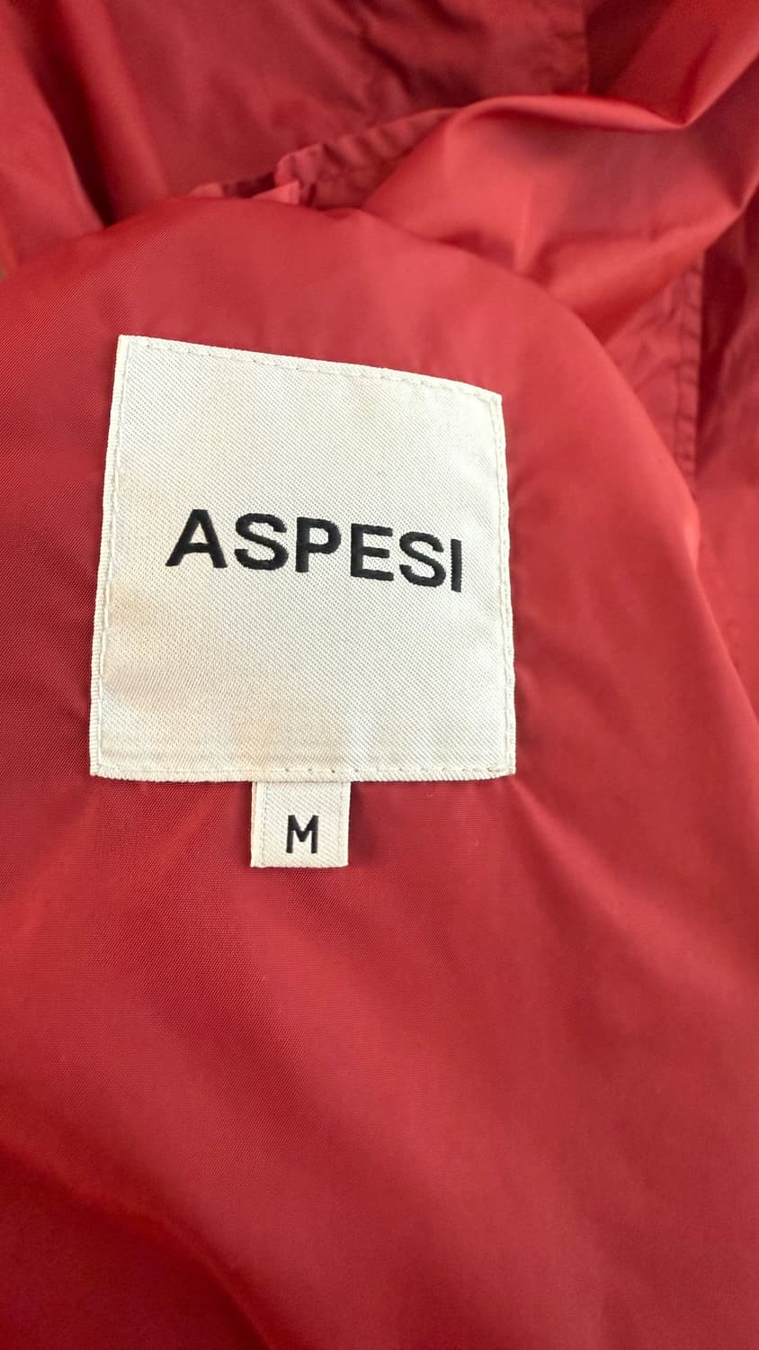 ASPESI 아스페시 여성 레드 바람막이 싱글 트렌치  상품이미지4