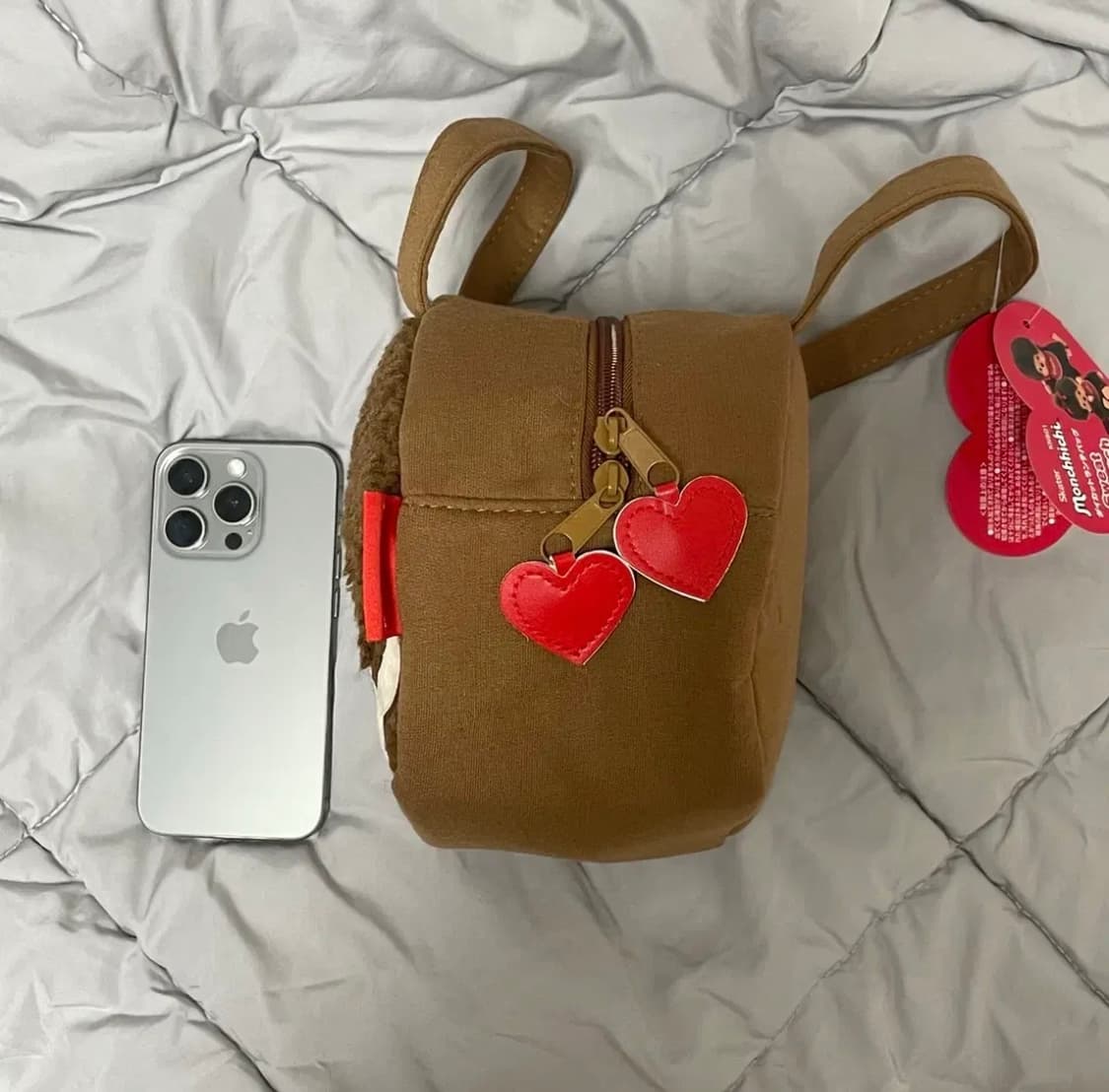 몬치치 스웨이드 얼굴 페이스 가방 상품이미지5