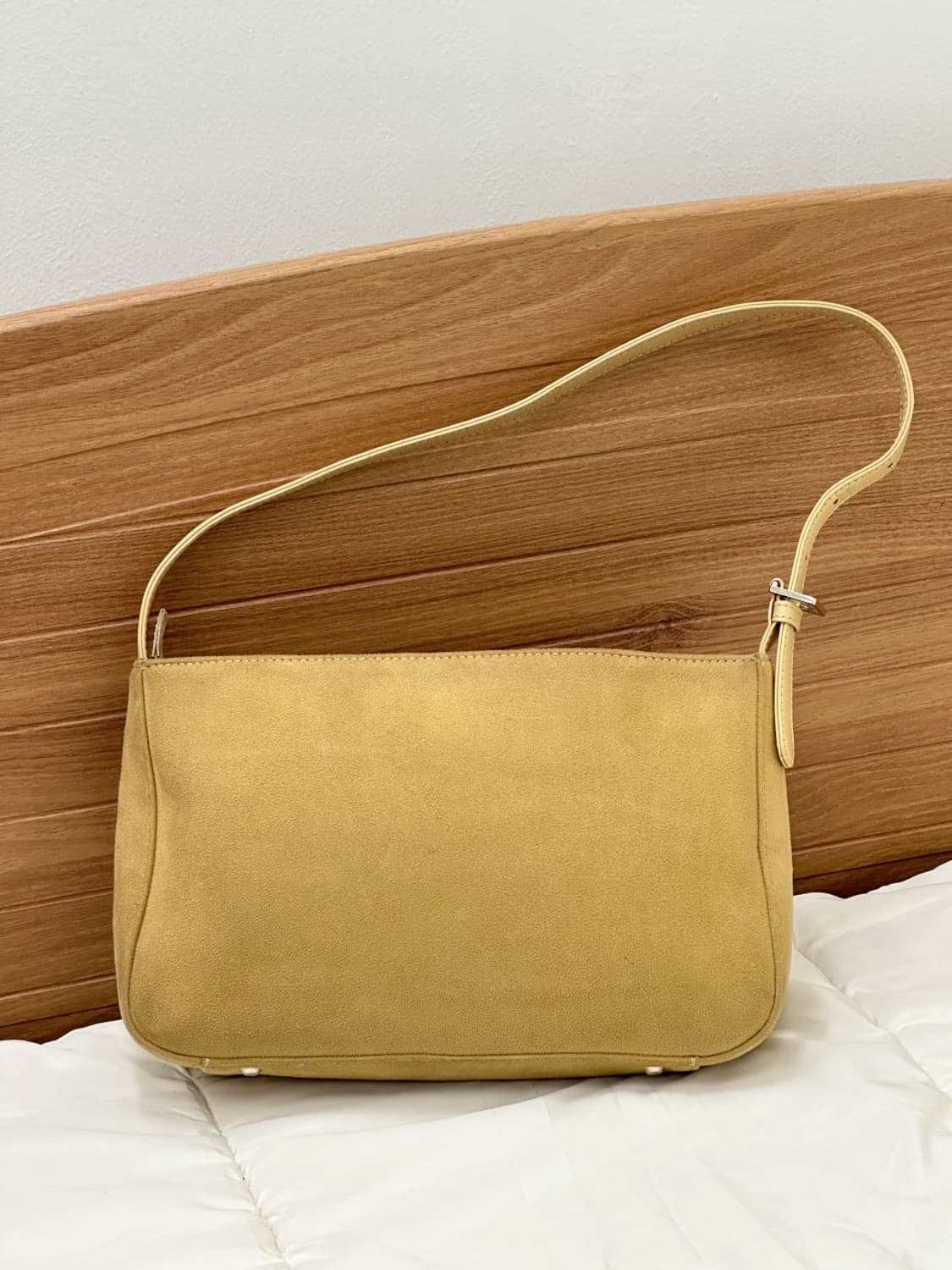 courreges / 꾸레쥬 베이지 스웨이드 퍼 숄더백  상품이미지8