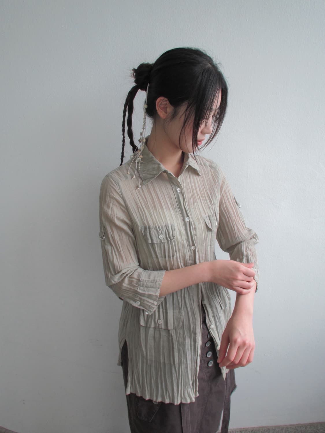 P.Lapim wrinkle blouse 상품이미지1