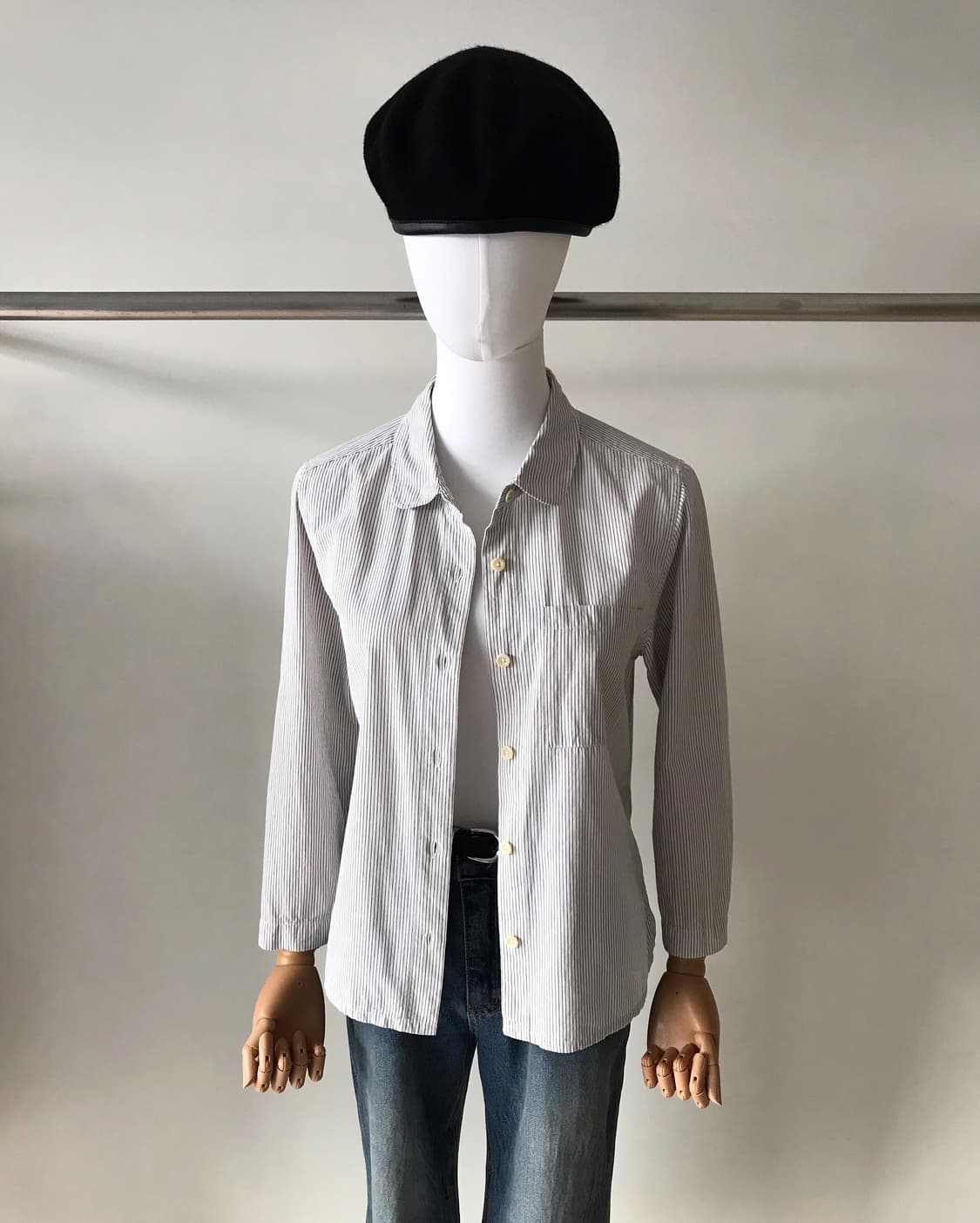 마가렛호웰 스트라이프 셔츠 자켓 상품이미지8