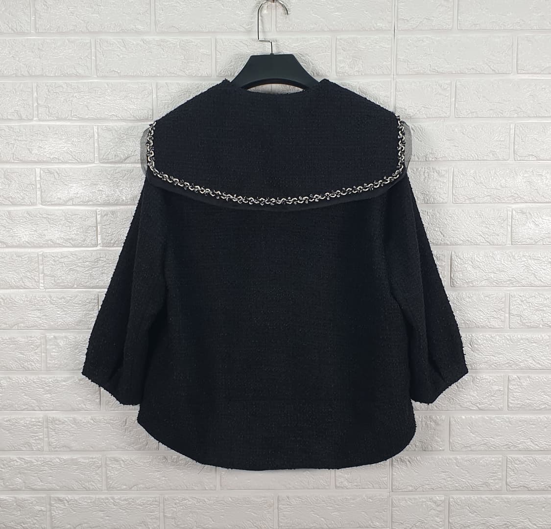 [55]LINE라인 세일러 카라 트위드 자켓(새상품) 상품이미지4