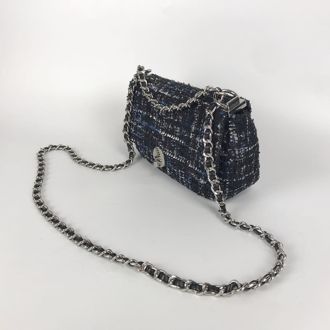 베네통 Benetton 트위드 체인백 여성 가방 상품이미지3