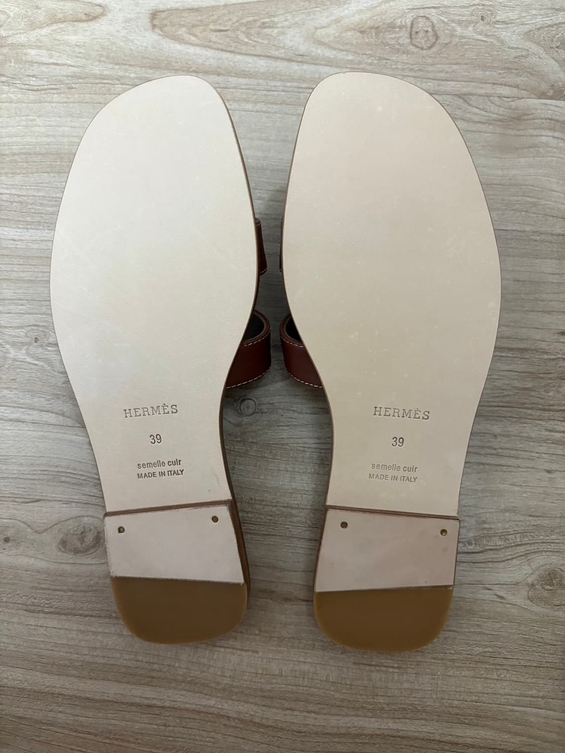 에르메스 오란 브라운 슬리퍼 상품이미지2