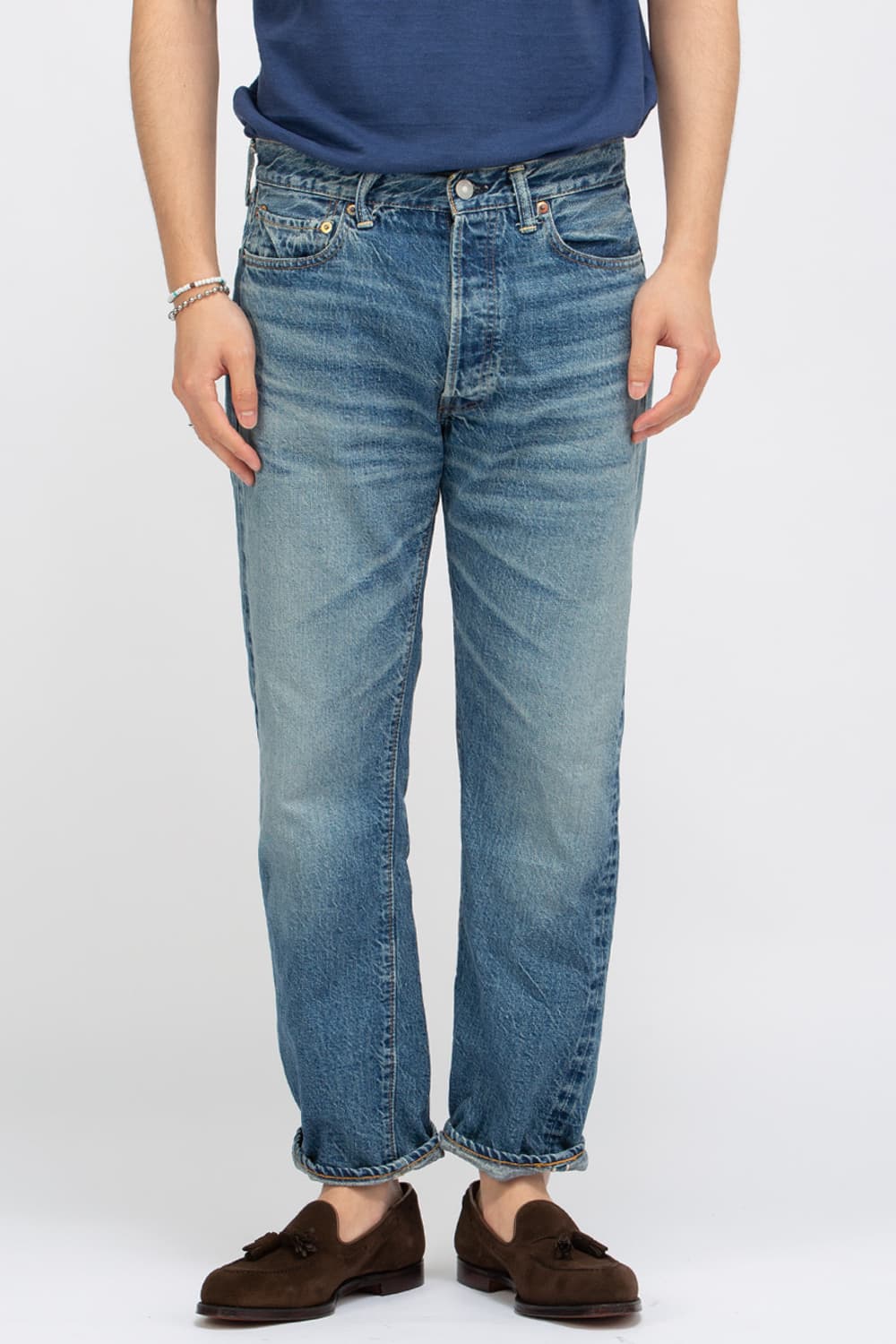 [38] 웨어하우스 2nd-hand 1105 라이트인디고 새제품 상품이미지3