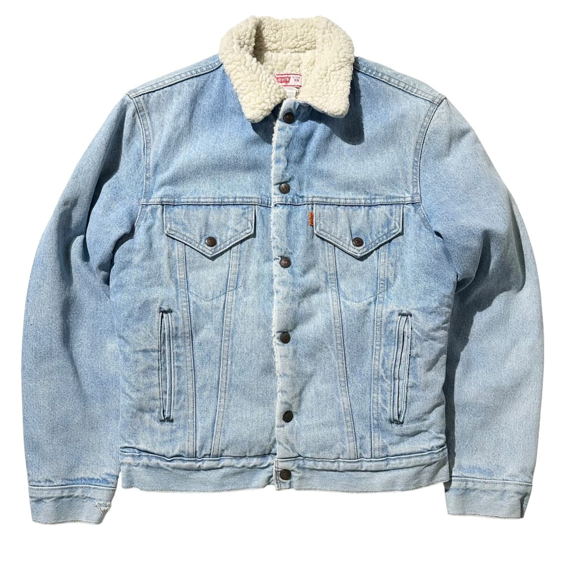 70’s USA 리바이스 오렌지탭 쉐르파 데님 트러커 자켓 상품이미지1
