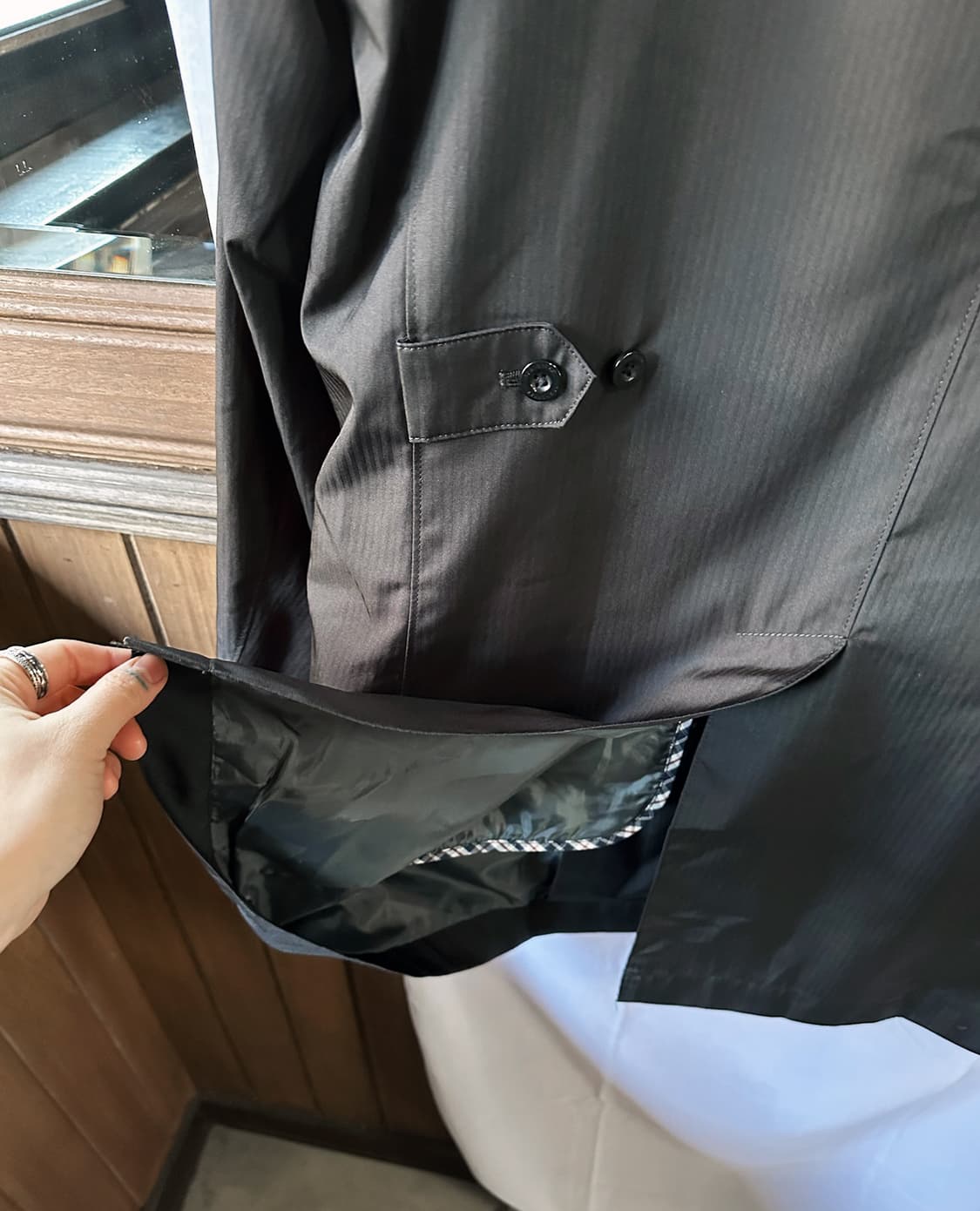 NEWYORKER quilted liner balmacaan coat 상품이미지9