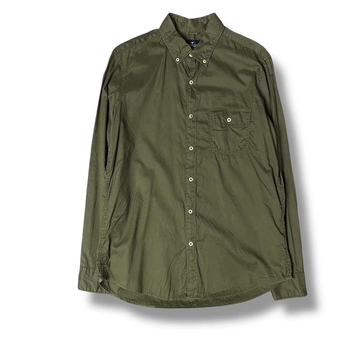 아메리칸이글 원포켓 카키 슬림핏 셔츠 L 상품이미지1