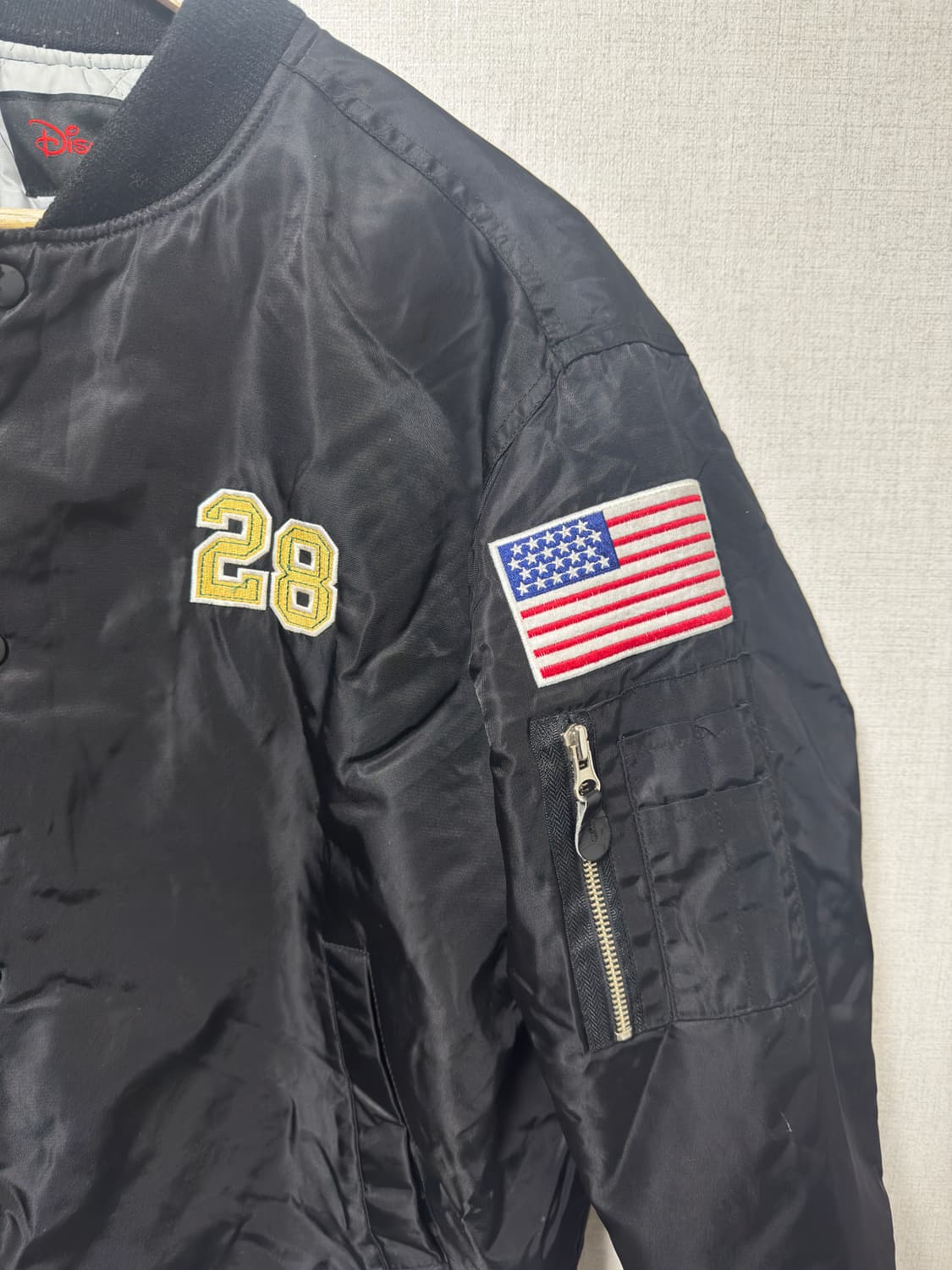 디즈니 정품 미키마우스 봄버 ma-1 자켓 블랙 상품이미지3