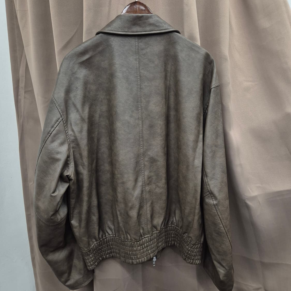 에잇세컨즈 레더 지퍼 자켓 2XL 상품이미지3