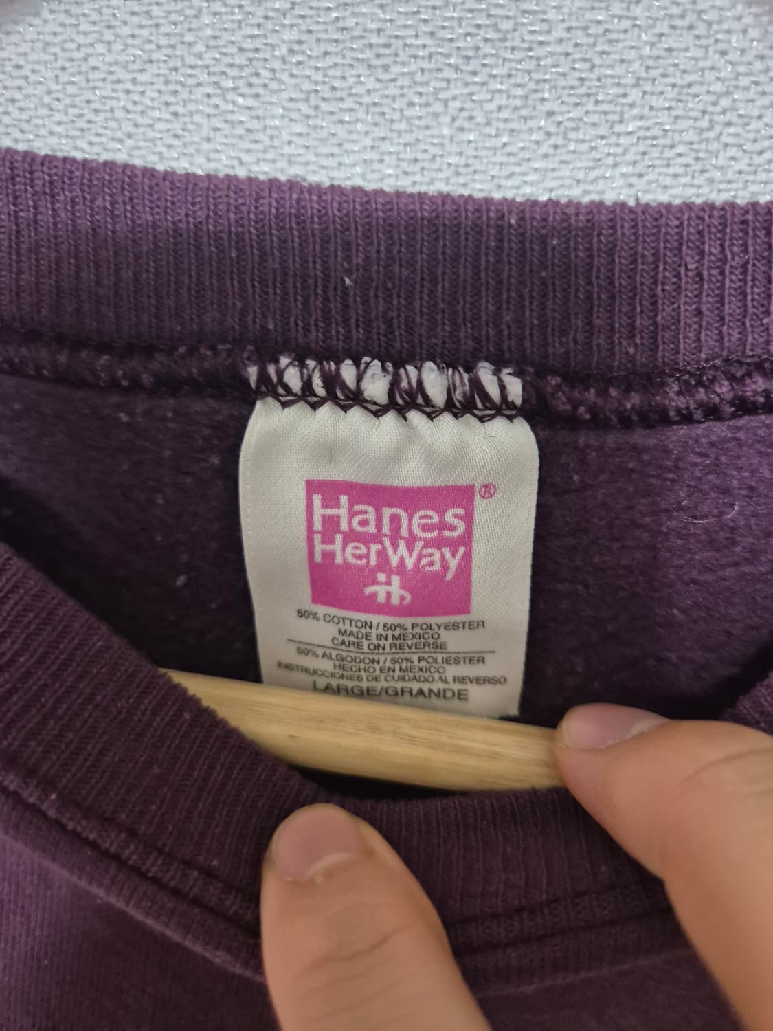 90s 빈티지 hanes 스웻셔츠 (L) 상품이미지2