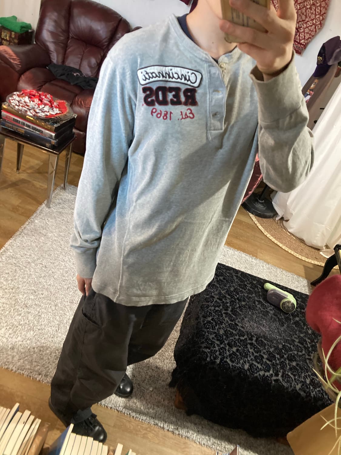 USA vtg 베이스볼 헨리넥 상품이미지7