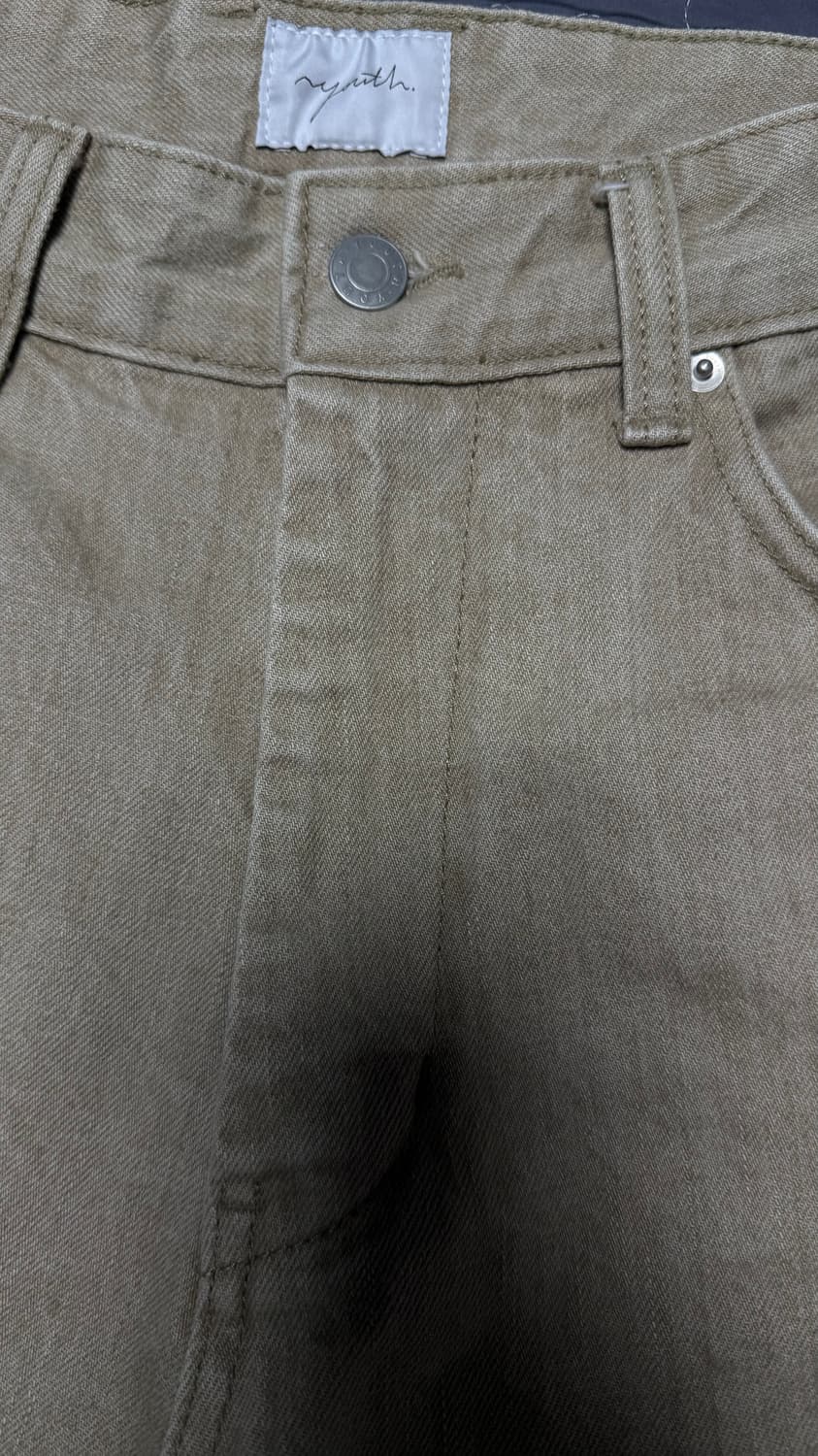 유스 와이드 데님(샌드베이지) M 상품이미지3