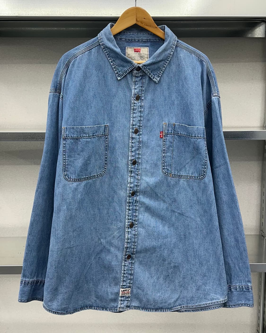 (3XL)90'S 리바이스 데님 셔츠-M2380 상품이미지1