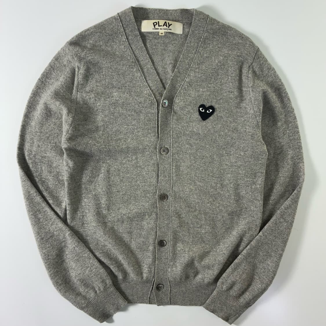 Comme des Garcons  꼼데가르송 하트와펜 그레이 울 가디건  상품이미지1