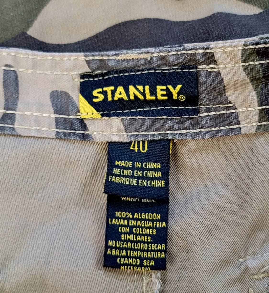 [40인치] 스탠리(STANLEY) 카모 밀리터리 하프팬츠(반바지) 판매 상품이미지5