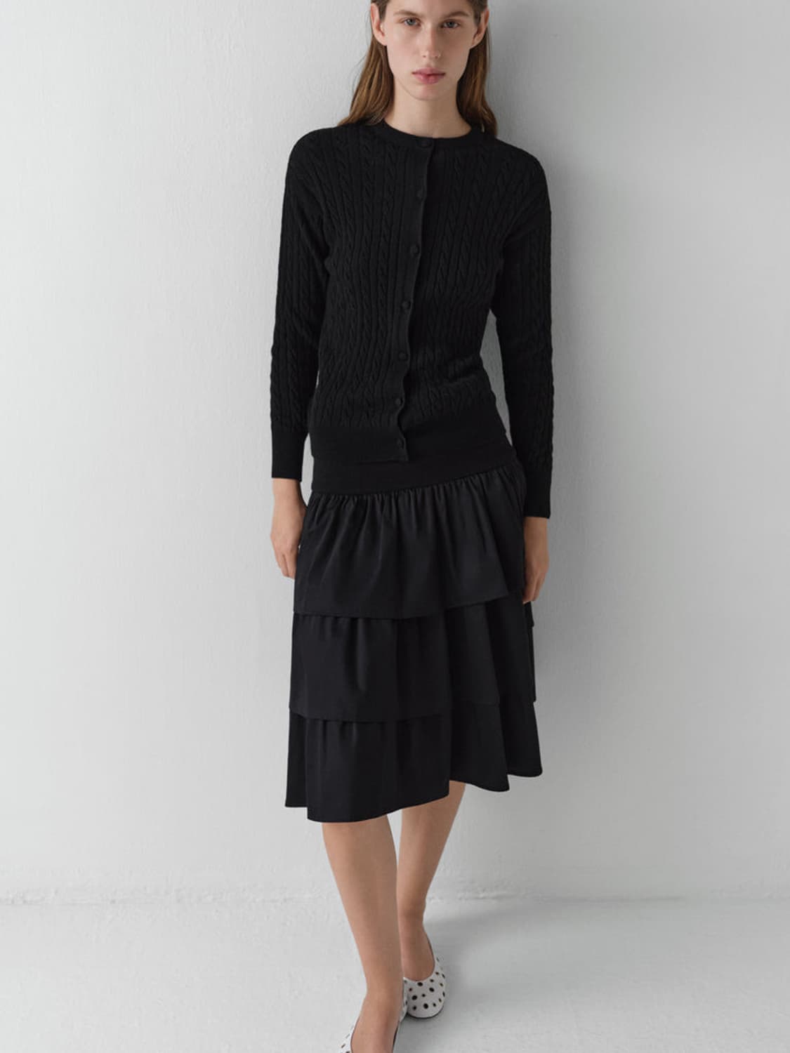 [S,M]기마구아스 RINA 가디건/블랙 상품이미지3