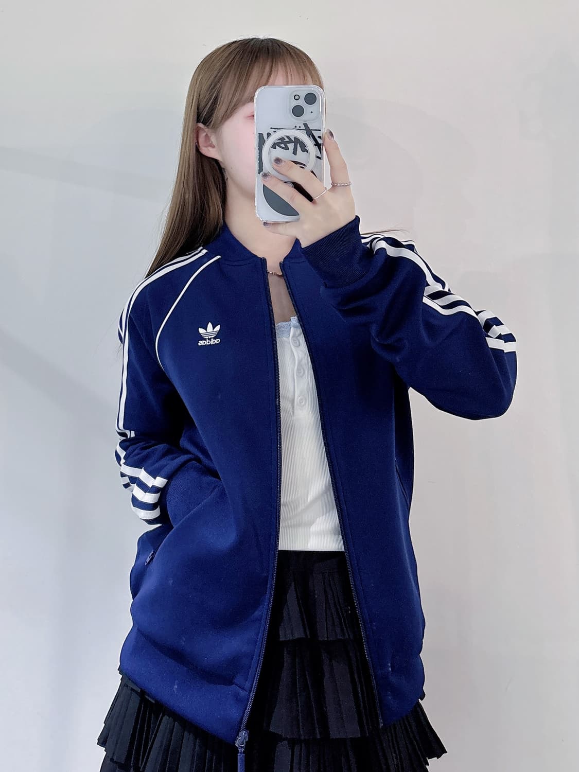 아디다스 삼선 네이비 트랙탑 상품이미지2