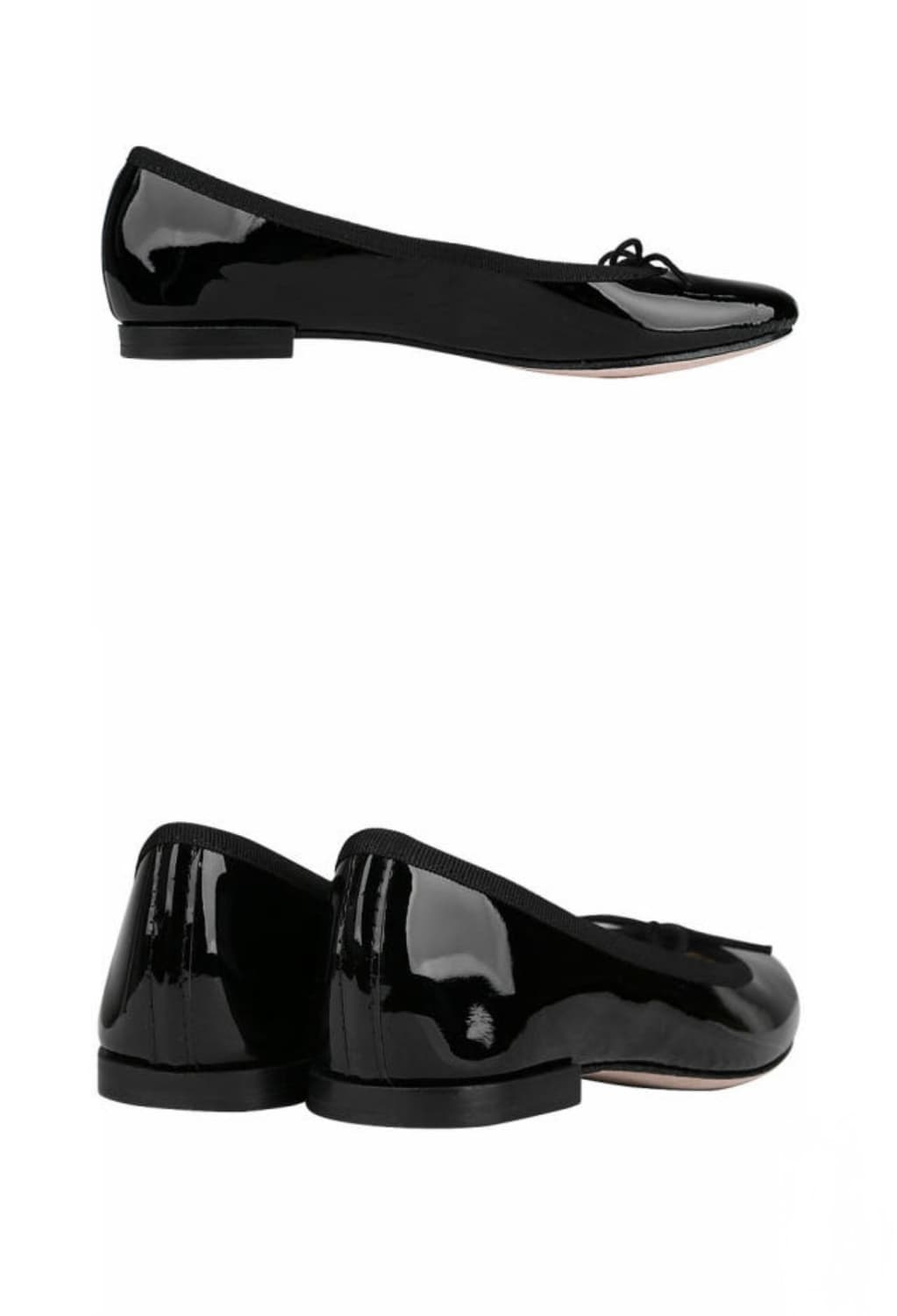 (새제품)레페토산드리옹 블랙애나멜 플랫슈즈 35 (구) 36 상품이미지3