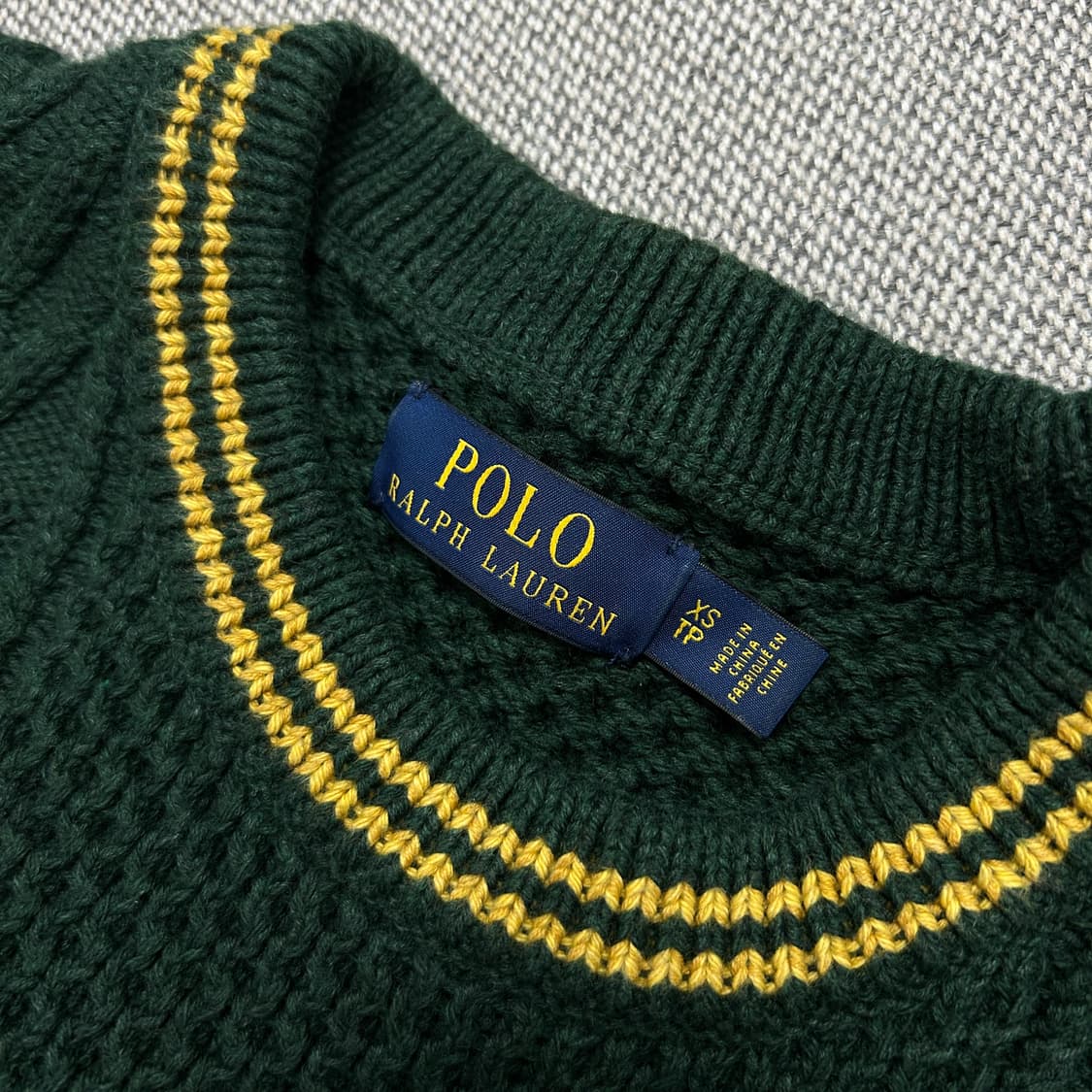 폴로 인타르시아 아란 케이블니트(XS) 상품이미지2