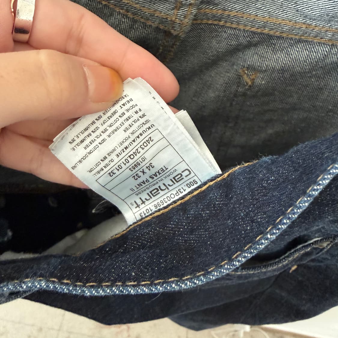 칼하트데님팬츠34X32 상품이미지5