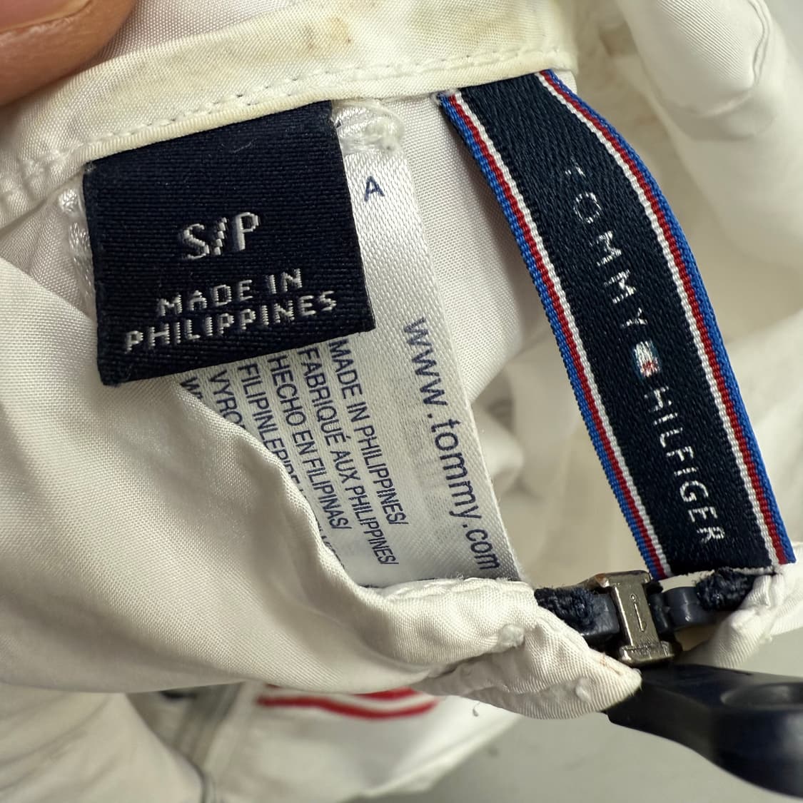 [S/P] 타미힐피거 여성 화이트 나일론 후드집업 1230T2 상품이미지5