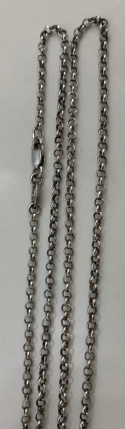 [24인치]크롬하츠 롤체인 실버 펜던트 목걸이 줄 상품이미지3