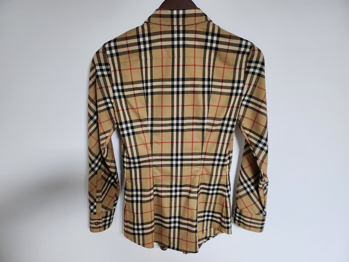 US 0 버버리 체크 여성 셔츠 8018475 상품이미지4