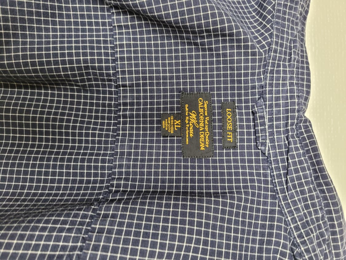 후아유 WHO.A.U 남자 오버핏 체크 셔츠 120 네이비 상품이미지9