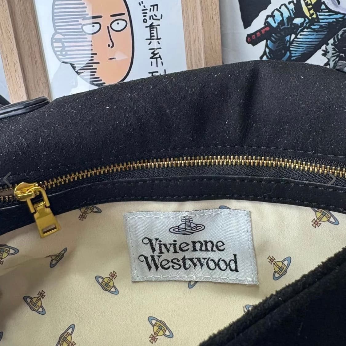 비비안웨스트우드 orb 스웨이드 숄더백 상품이미지5