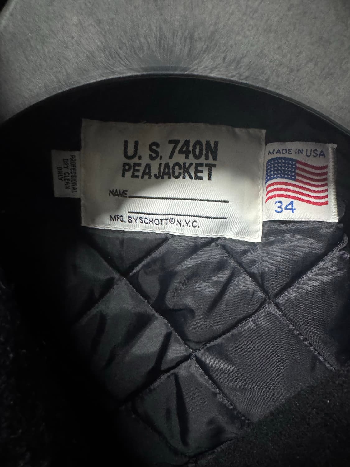 쇼트 헤비 울 피코트 블랙 (34-100사이즈)  상품이미지2