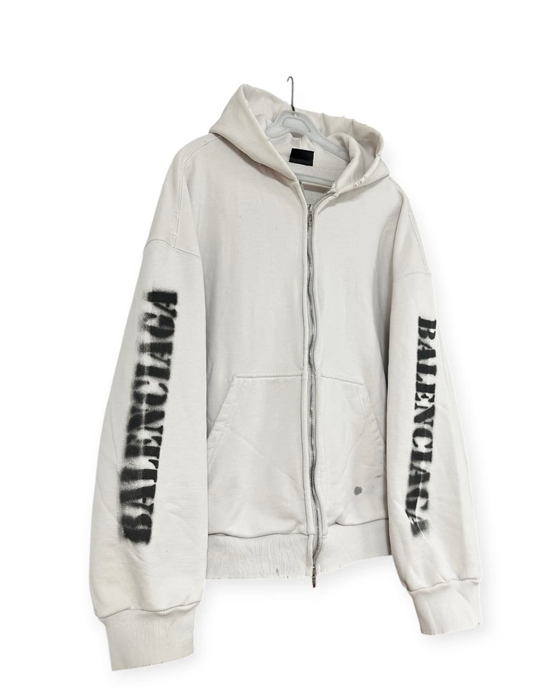 발렌시아가 스텐실 타입 후드집업 상품이미지2