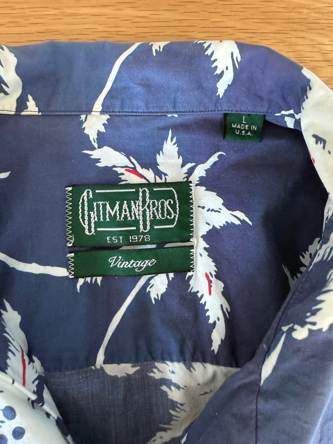 짓먼 빈티지(GITMAN VINTAGE) 하와이안 반팔 셔츠(U.S.A) 상품이미지7