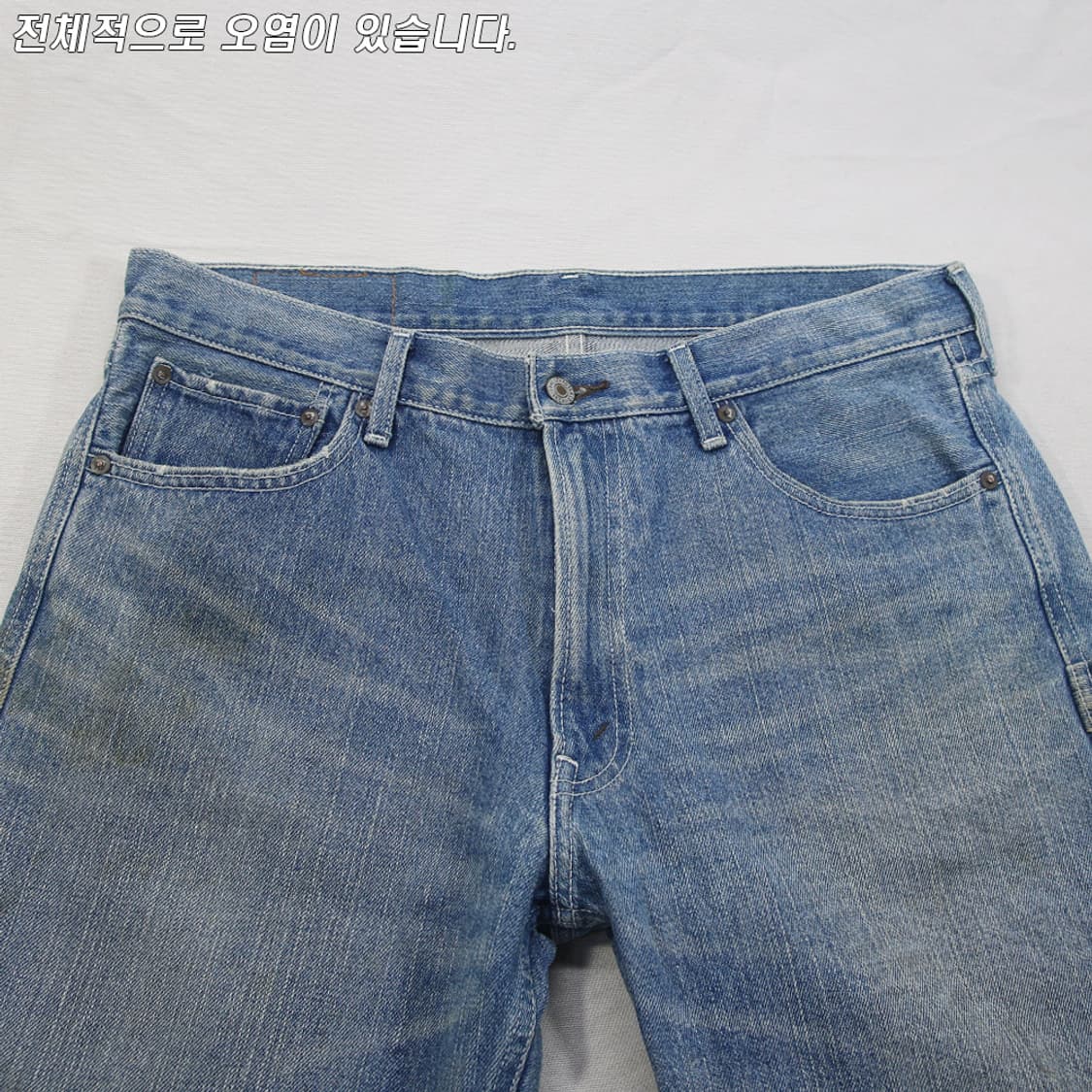 (착용컷) 리바이스 503 카펜터 데님 반바지 (34) 상품이미지5