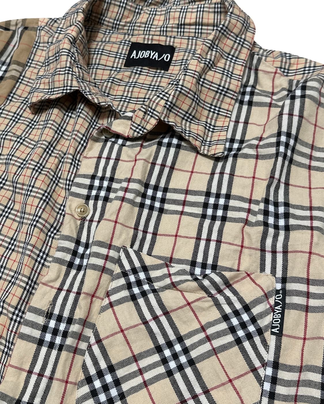 아조바이아조 오버핏 체크 셔츠 상품이미지3