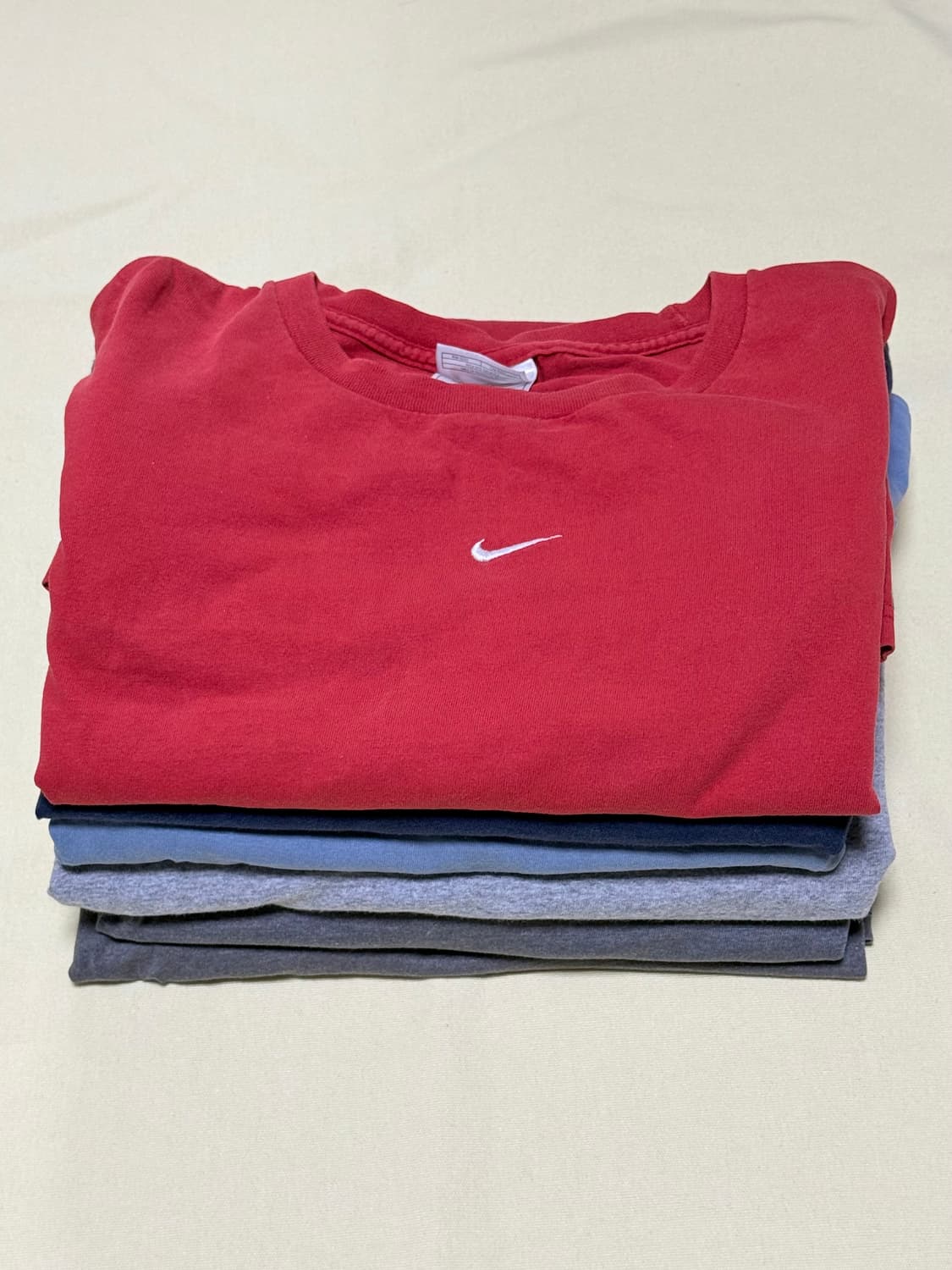 나이키 90s-00s 센터 스우시 롱슬리브 오리지널 흰택 XL 상품이미지1