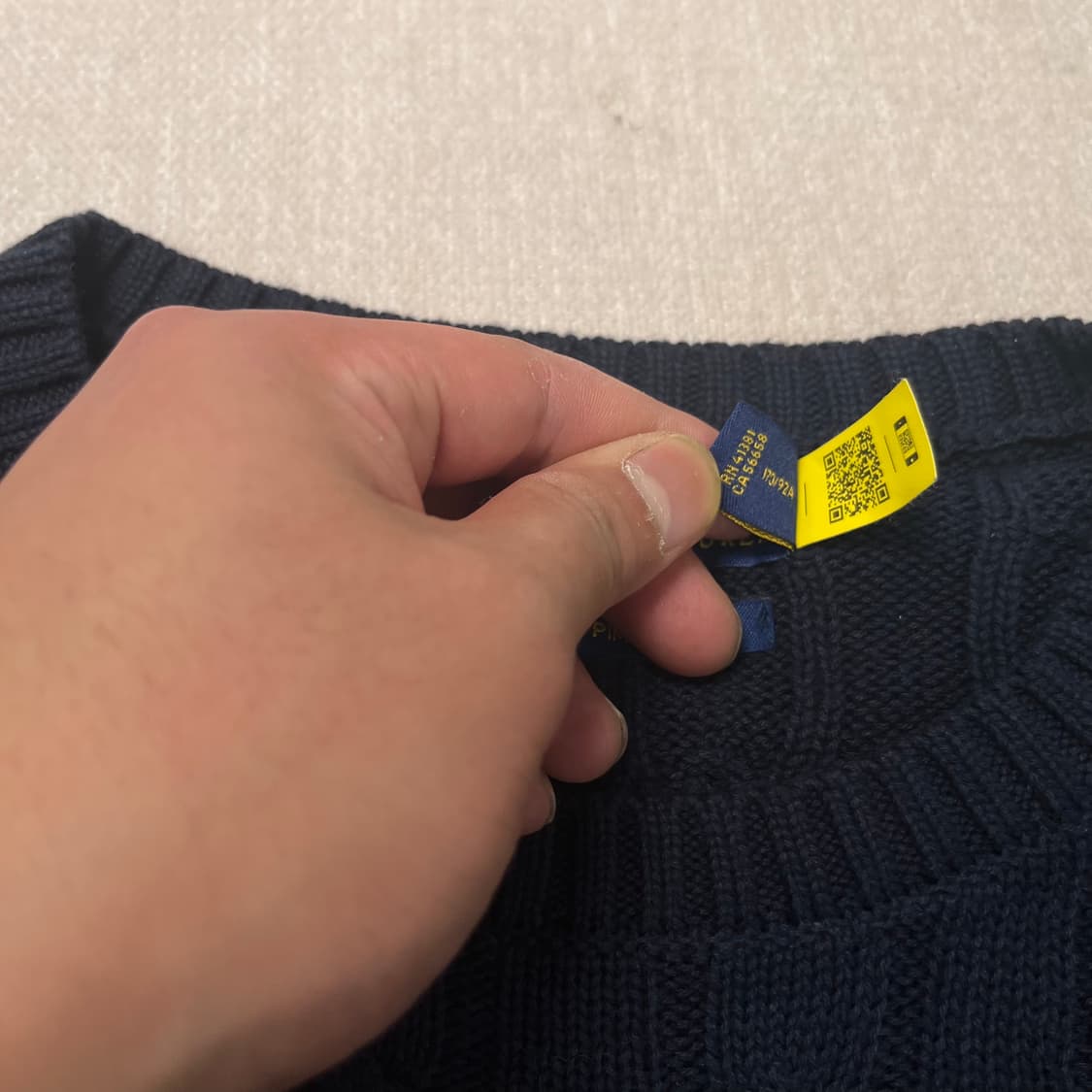 100 폴로 랄프로렌 신형라벨 꽈배기 니트 상품이미지3
