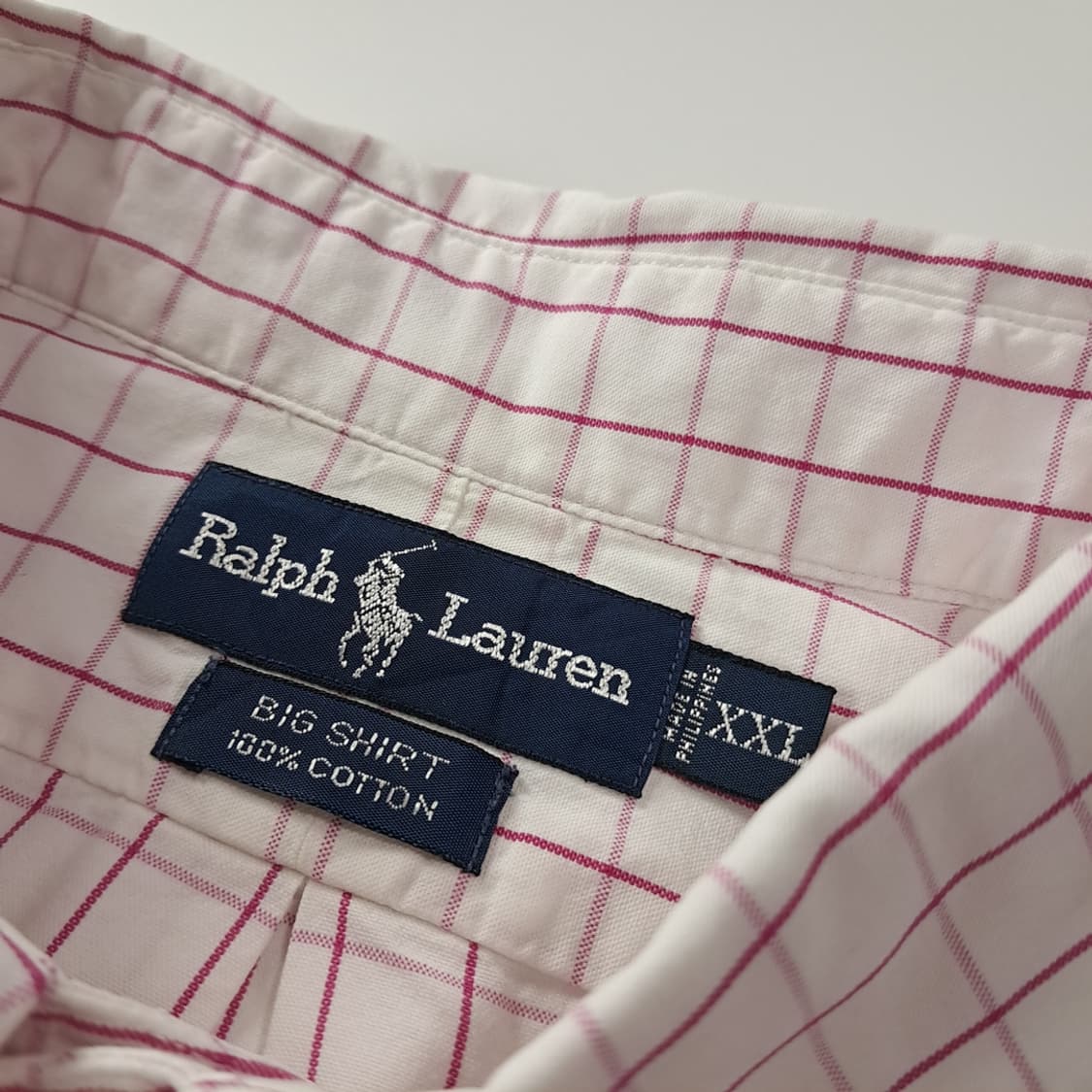 CK379 2XL 폴로 90s 빅셔츠 핑크퍼플 태터솔 반팔 셔츠 남방 상품이미지3