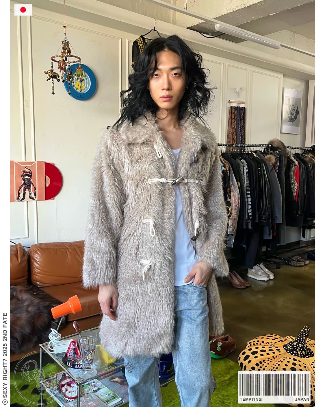 90-00s Tempting Japan Duffle Fur Coat 상품이미지1