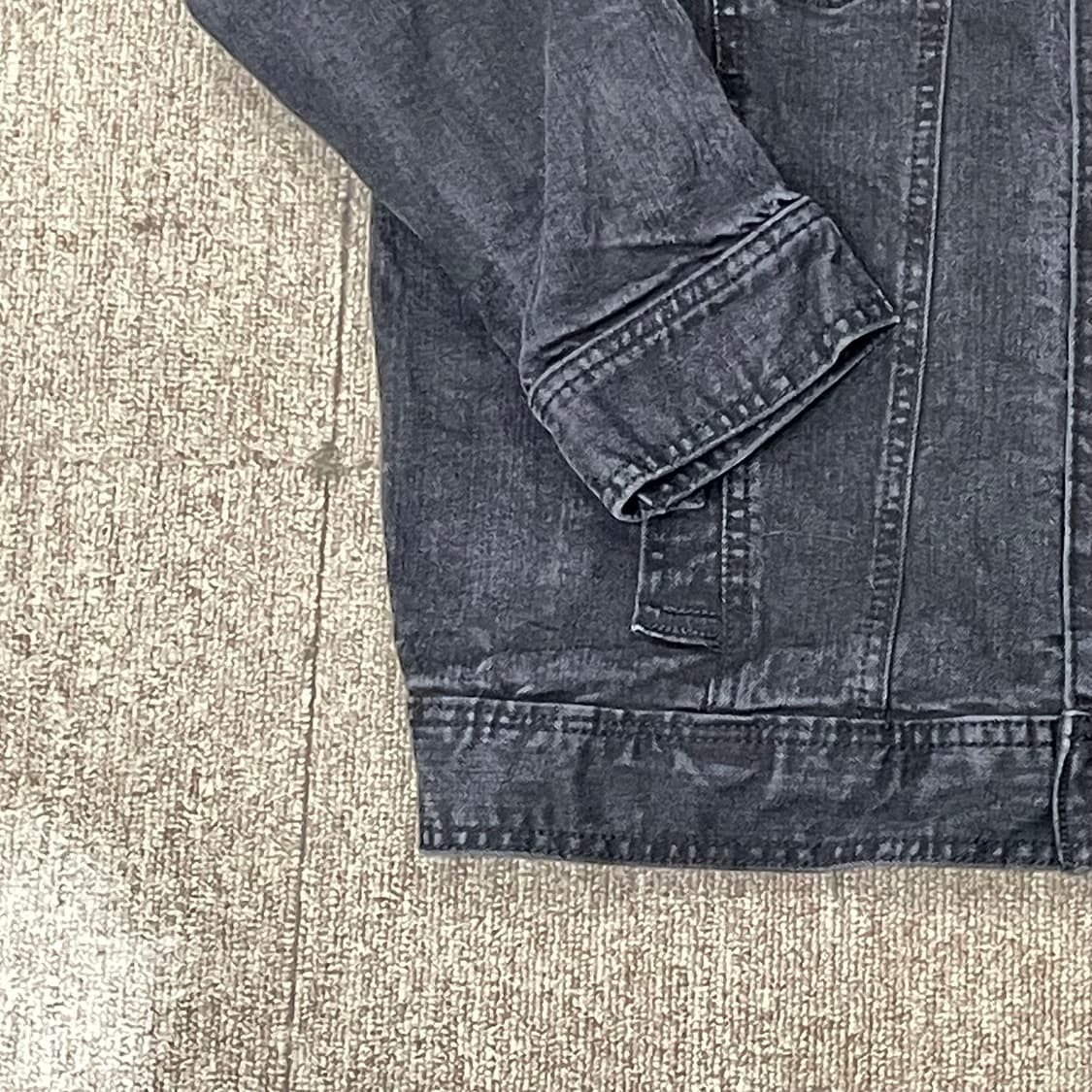 (L) Forever 21 빈티지 블랙 데님 자켓 상품이미지6