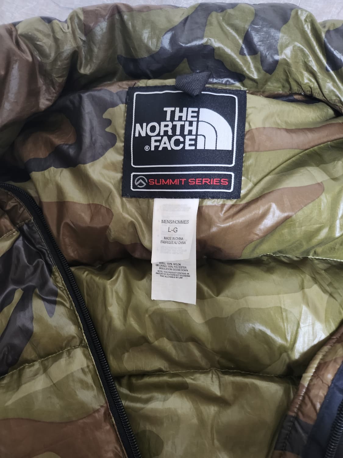 노스페이스 패딩 조끼 카모 상품이미지3