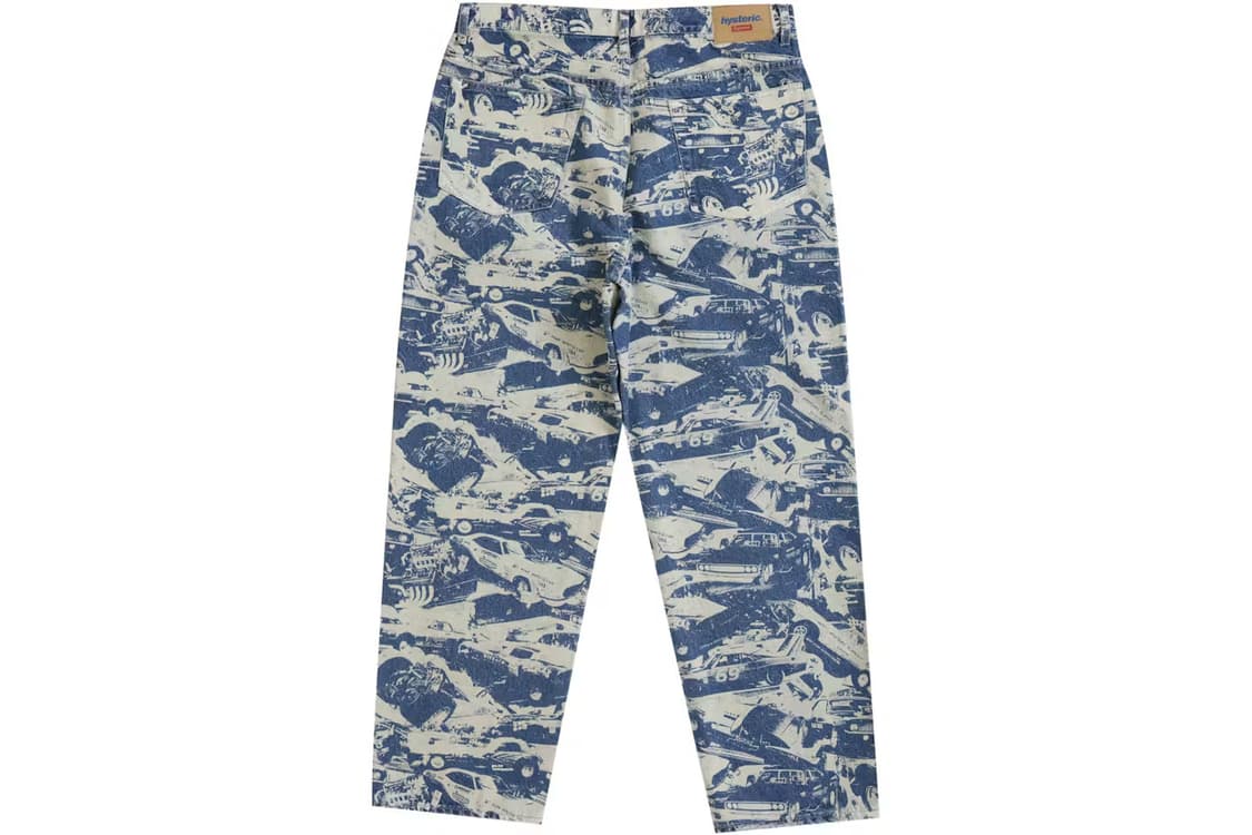 슈프림 x 히스테릭 글래머 카 배기 진 워시드 인디고 - 24FW  36 상품이미지4