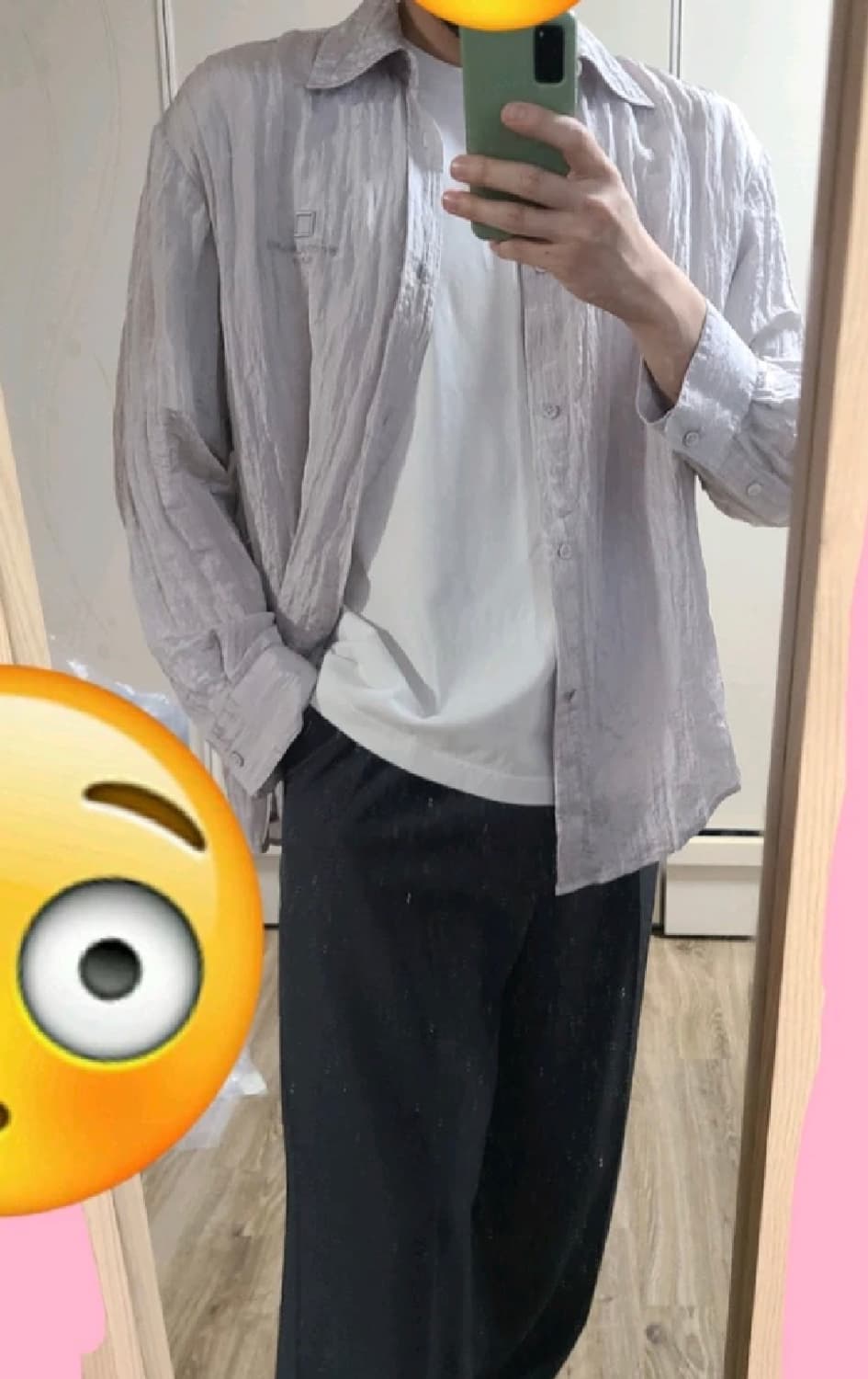(36-100~105) 25ss 우영미 그레이 링클 셔츠 상품이미지3