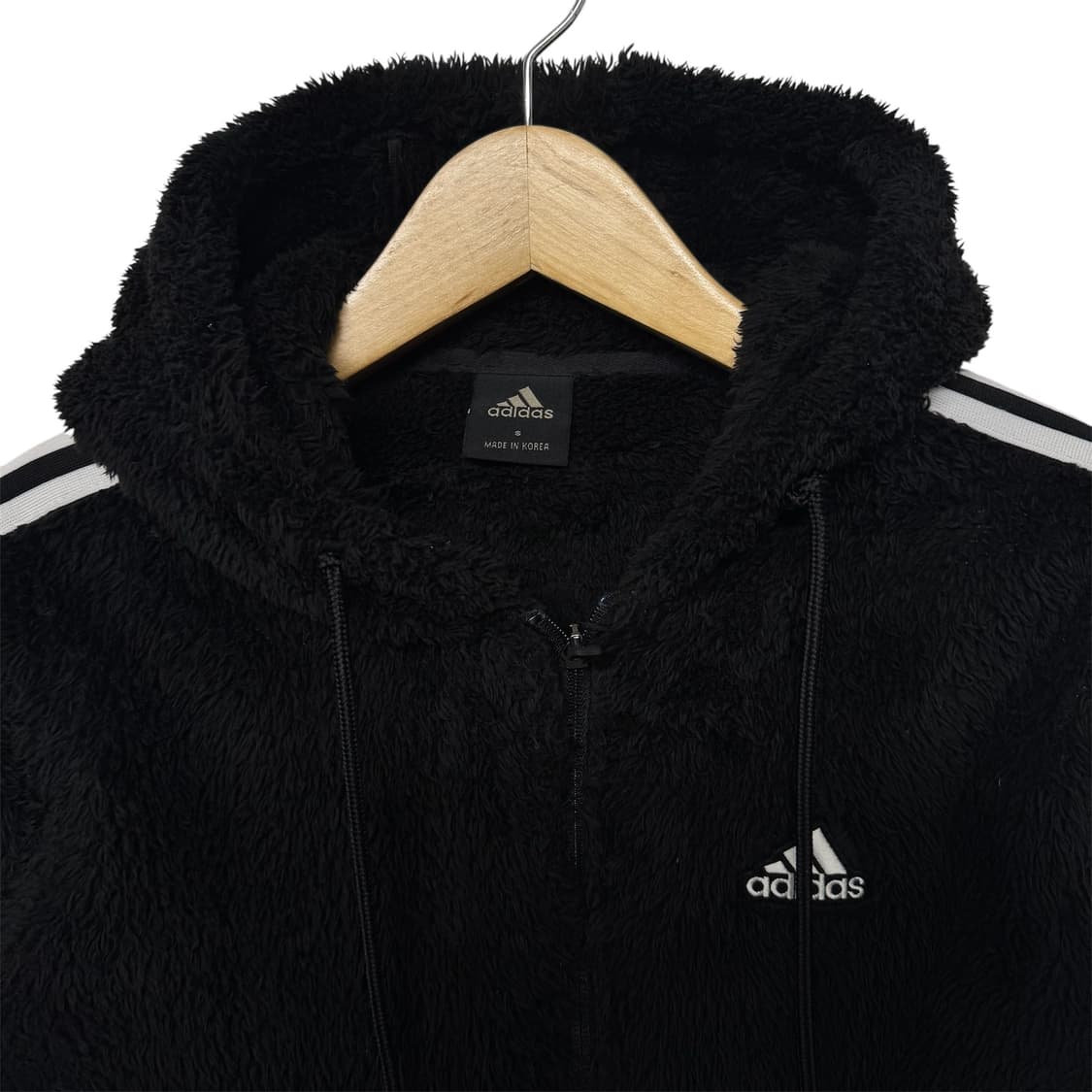 아디다스 3S 양털 후리스 후드집업 상품이미지2